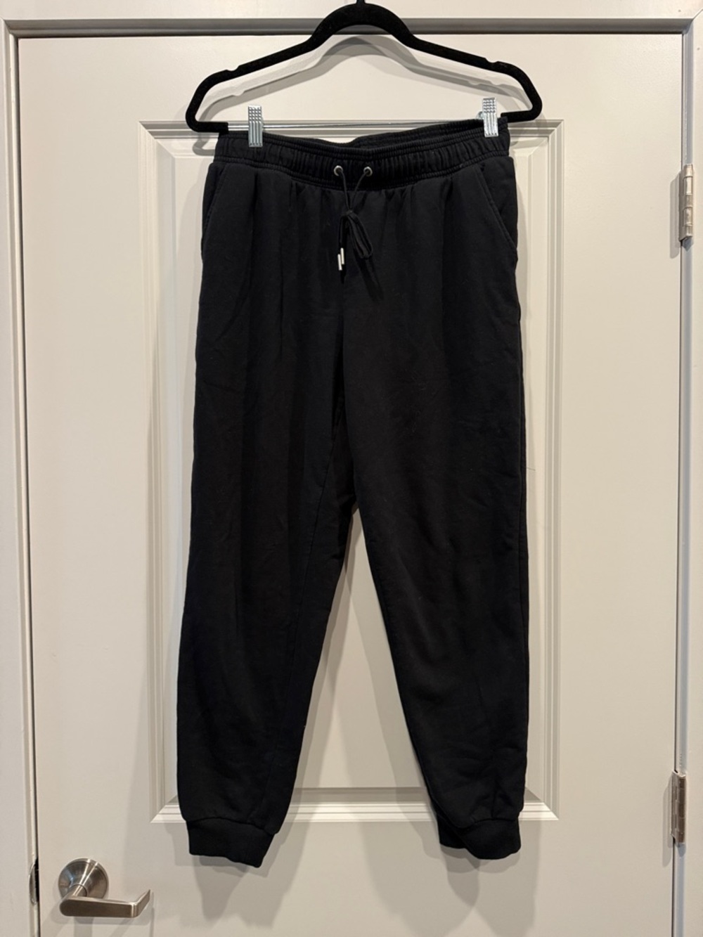 Auden Black Men's Jogger Sweatpants with Drawstring